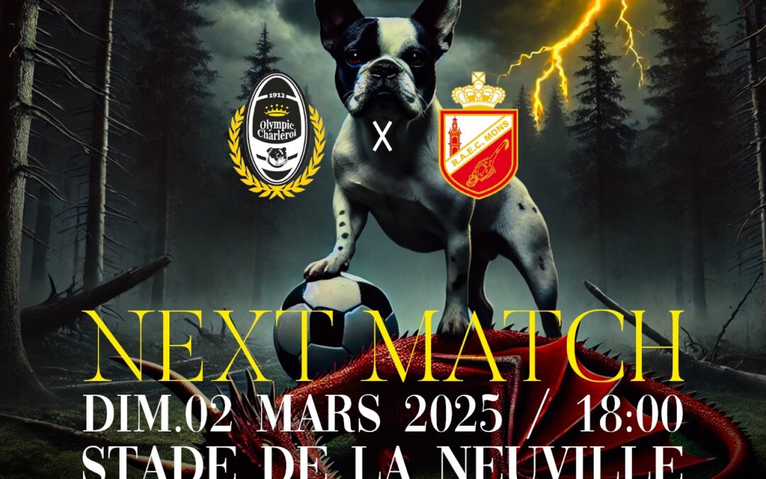 Olympic – Mons : dimanche 2 mars à 18 heures