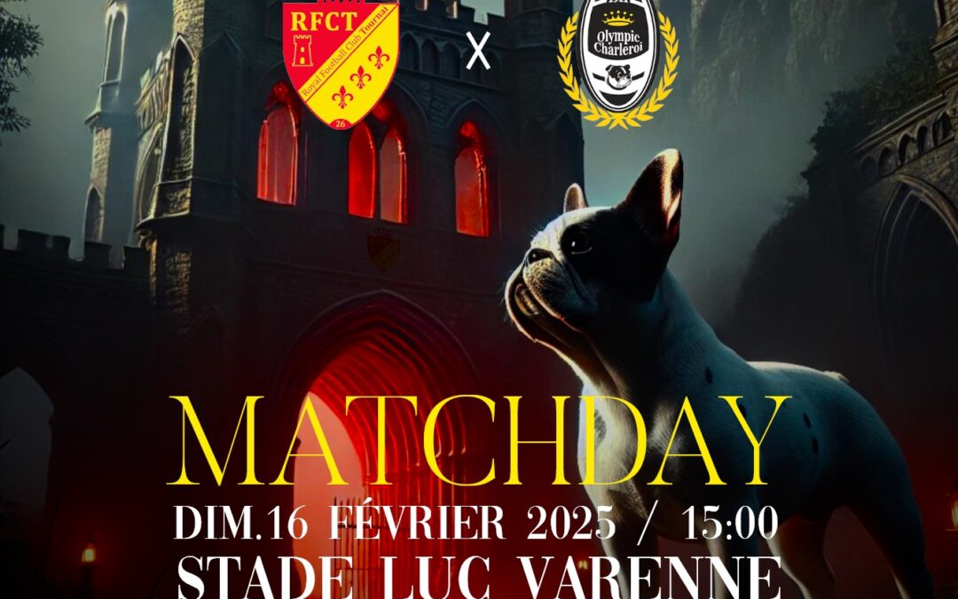 Tournai – Olympic : dimanche 16 février 15h00&prime;