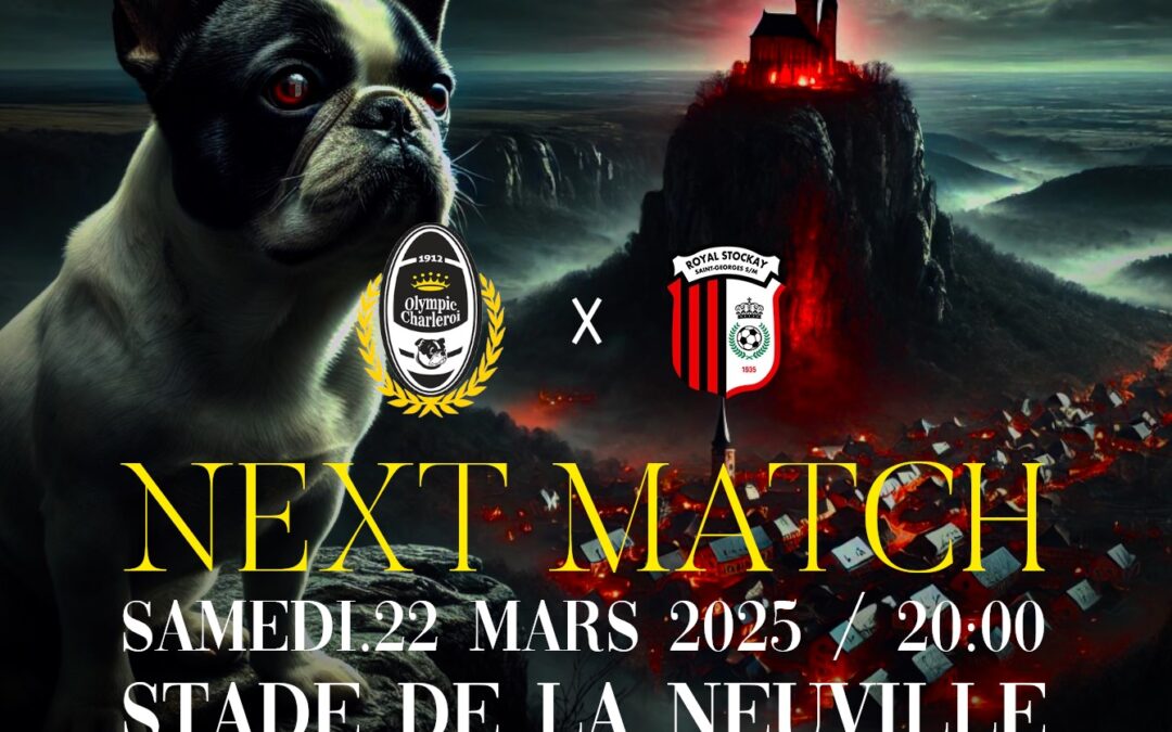 Olympic – Stockay : samedi 22 mars à 20h00&prime;